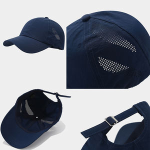 Gorras de Béisbol Personalizadas con Corte Láser, Perforadas, de Nailon Ripstop, Ligeras, Transpirables, para Correr, Estilo Dad Hat - Product Image 3