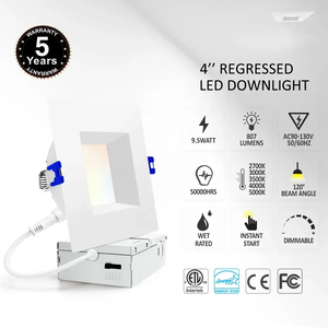 ETL de alta calidad 4 pulgadas regulable 5CCT empotrado antideslumbrante forma redonda Led Panel de luz - Product Image 2