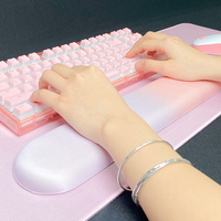 Repose-poignet pour clavier coloré Quanbao, support de poignet en silicone souple, coussin pour souris d'ordinateur