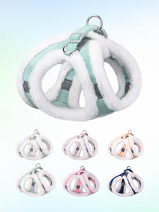 Set tali kekang anjing peliharaan tebal lembut, nyaman hangat reflektif <span class=keywords><strong>Harness</strong></span> hewan peliharaan untuk hewan peliharaan - Product Image 3