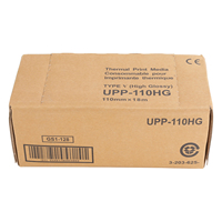 Rollo de Papel Térmico UPP-110HG de 110 mm x 18 m, Alto Brillo, Capa Única, para Impresión en Cajas Registradoras
