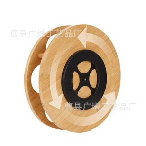 Wooden Desktop <b>Rotating</b> Bottle <b>Rack</b> Lazy Susan Storage Organizer For Kitchen <b>Spice</b> Cosmetic Multipurpose 8-11.9in Depth - Product Image 2