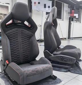 Sedile Sportivo da Corsa per Auto, Pannello in Fibra di Carbonio Personalizzato, Rivestimento in Pelle, Sedili a Guscio RS per <span class=keywords><strong>Audi</strong></span> A3 <span class=keywords><strong>A4</strong></span> A5 A6 A7 Q3 Q5 - Product Image 1
