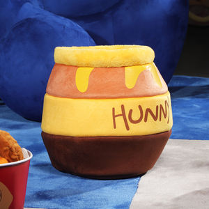 Bester Preis Plüsch Spaß Biene Honig Topf Form Plüsch Haustierbett Katzennest Katzenhöhle Haus - Product Image 6
