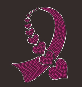 2025 Cinta de calavera de azúcar personalizada Concienciación sobre el cáncer-Transferencia de diamantes de imitación personalizada - Product Image 3