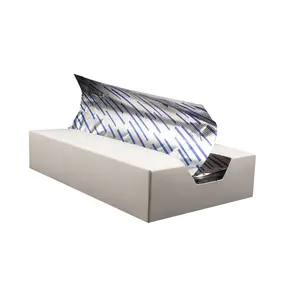 Factory custom food grade aluminum foil sheet Household pop-up foil 500 piece pack