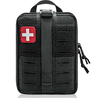 Kantong Medis Taktis MOLLE Rip-Away Laser Cut, Tas Utilitas Pertolongan Pertama Lepas Cepat