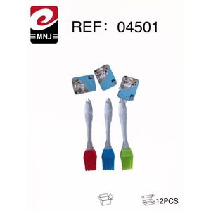 MNJ Set di Pennelli in Silicone per Burro 3 Pezzi Rosso Blu Verde Utensile per Pasticceria Confezione da 12 Pezzi - Product Image 3