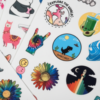 Autocollants personnalisés imperméables en gros, étiquettes autocollantes avec logo