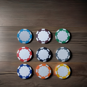 14G Clay Poker Chip mit eigenem Design, maßge schneiderte Poker chips in verschiedenen Farben mit Aufkleber, leere runde Casino Poker chips, - Product Image 4