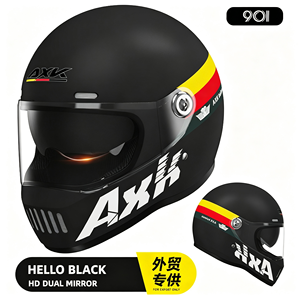 Casque de moto intégral rétro, style café <span class=keywords><strong>racer</strong></span>, homologué DOT ECE 22.06, coque ABS, pour hommes, femmes, adultes, conduite sur route - Product Image 5