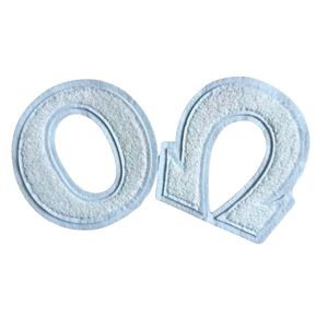 Patchs en chenille de 6 pouces avec lettres grecques Alpha Omega séparées, lettres blanches en feutre double, applique thermocollante pour sororité et fraternité - Product Image 5
