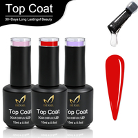 DZ NAIL Professionnel – Top Coat Brillant Longue Durée, Matériau Végétalien Sans Résidu, Recharge en Gros – Base Coat et Top Coat