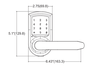 Gate Smart Lock luar ruangan cerdas kata sandi Digital Deadbolt kunci pintu listrik dengan kartu dan kunci - Product Image 2