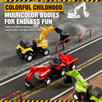 Mobil Excavator Elektrik untuk Anak Usia 2-4 Tahun, Pedal, Remote Control, Tahan Lama, MP3, Plastik, Konstruksi, Penggunaan Luar Ruangan, Baterai 6V