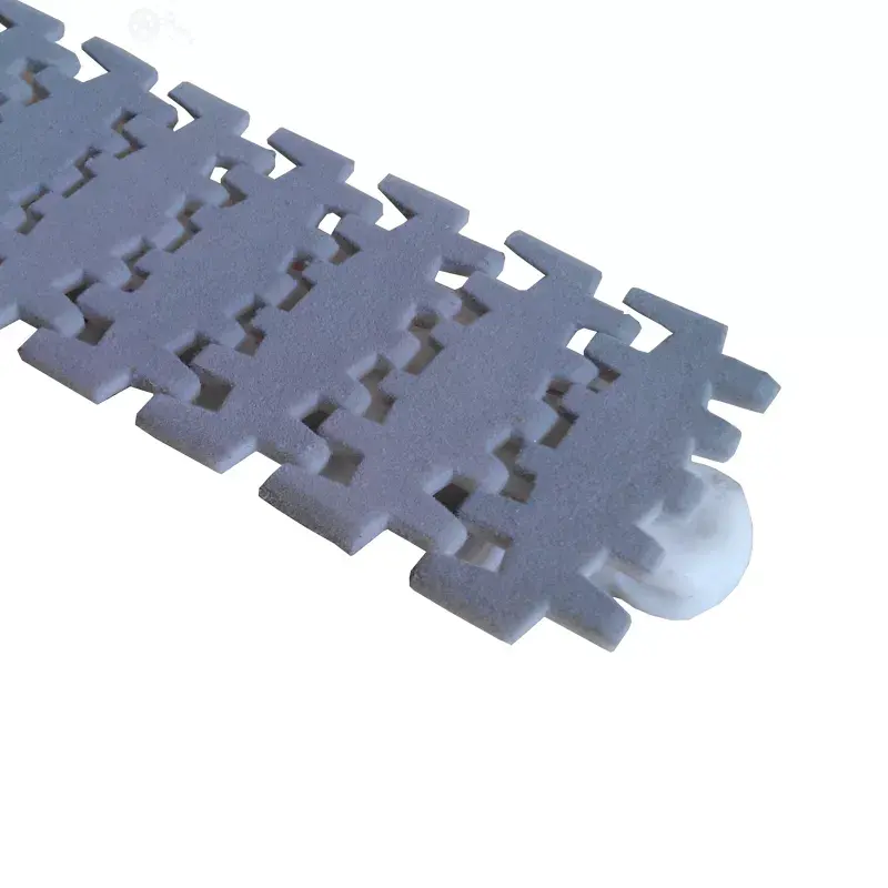 VISION slat chain conveyor belt chain disc conveyor Modular flat top Conveying Belt with high loading for pork Processing