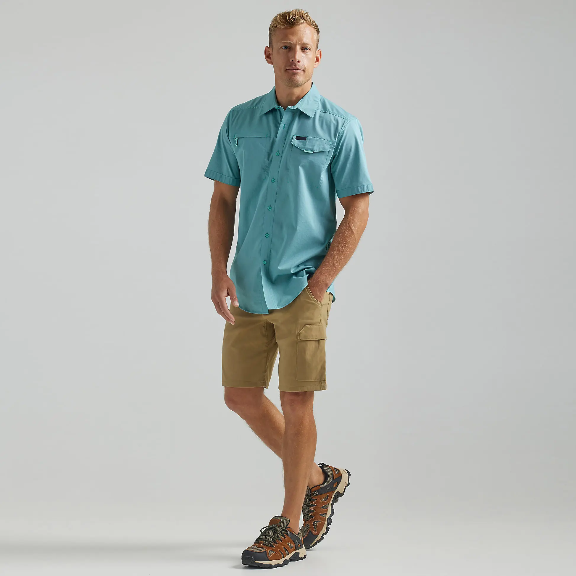 Factory Direct Sale UPF50+ Men Summer Outdoor Fishing Shirt With Custom Logo