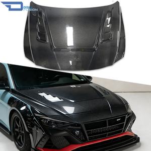 Nouvelles pièces de carbone pour Hyundai Elantra/Avante N (CN7) 2021-2023, type DLF-2, capot en fibre de carbone - Product Image 1