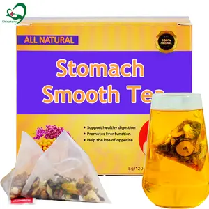 Chinatea yeni ürünler Amz sıcak satış mide pürüzsüz çay ağrı kesici şişkinlik çay özel etiket