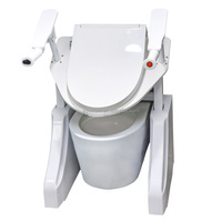 Rehausseur de siège de toilette réglable avec poignées, équipement de sécurité pour la salle de bain