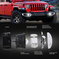 Feux antibrouillard LED LOYO de 4 pouces avec feux de position pour Jeep Wrangler Unlimited JK 2007-2018, feux antibrouillard tout-terrain