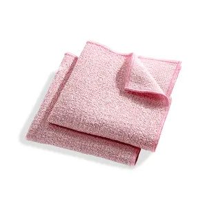 Wholesale Custom 300gsm Fancy Yarn Scrubbing Microfiber Absorbent Dish Kitchen Towel