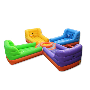 โรงงานที่กำหนดเองกีฬาเกมแบบโต้ตอบพองหิวบันจี้จัมวิ่งฮิปโปเพื่อขาย - Product Image 3