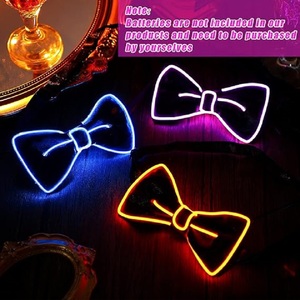 Pajarita LED Luminosa para Hombres y Niños, Accesorios de Neón que Brillan en la Oscuridad, Divertida y Ajustable para Fiestas de <span class=keywords><strong>Halloween</strong></span> - Product Image 5