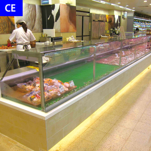 Siêu thị hiển thị Cooler butchery tủ lạnh hiển thị trường hợp cho cá thịt truy cập với làm mát không khí duy nhất-nhiệt độ - Product Image 4