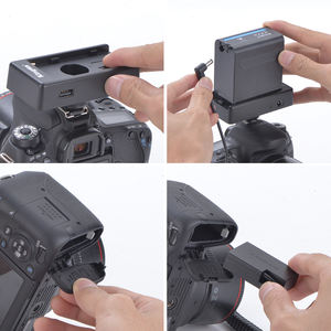 Batería Ficticia KingMa LP-E17 con Placa Adaptadora de Batería NP-F980D a Batería Ficticia LP-E17 para <span class=keywords><strong>Canon</strong></span> EOS RP 750D 800D - Product Image 5