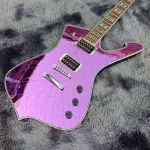 Guitarra Eléctrica <span class=keywords><strong>IbaneZ</strong></span> de Alta Calidad con Acabado Espejo Morado con Efecto Ice Crack, Lujosa y Sofisticada, Ideal para Presentaciones - Product Image 5
