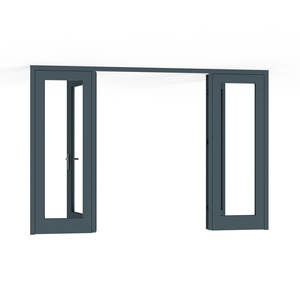 ระบบประตูไฮดรอลิกอะลูมิเนียม Xf156 บานประตูกว้าง 156 มม. รุ่น 6063 T5 ดีไซน์แบบสปริงพื้น สำหรับทางเข้าวิลล่า - Product Image 2