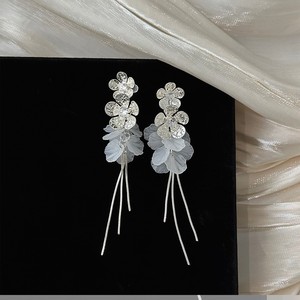 Modernos Pendientes Colgantes Florales de Aleación Acrílica con Diamantes en Tono Pastel, Chapados en <span class=keywords><strong>Oro</strong></span> de 18K, Accesorio Romántico para Aniversario para Mujer - Product Image 6