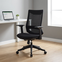 Vente en gros Chaise de bureau de direction pivotante pour le personnel de la salle de réunion des visiteurs réglable en tissu ergonomique moderne