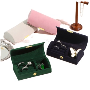 Traveling Jewelry <b>Holder</b> Small Jewelry Ring Storage Box case for Stud <b>Earrings</b> Rings Portable - Product Image 1