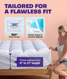 Doppio strato cuscino Top Queen Size <span class=keywords><strong>ortopedico</strong></span> raffreddamento freddo Gel viscoelastico Memory Foam materassi Topper morbido letto materasso - Product Image 6