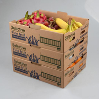 Boîte personnalisée pour le commerce électronique, boîte en carton ondulé pour fruits, emballage pour mangues, bananes, oranges, boîtes en carton pour fruits