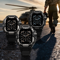 Bracelet tout-en-un pour Apple Watch 46 mm Série 11 10, bracelet de montre intelligente intégré en acier inoxydable et silicone, durable, OEM