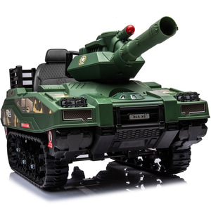 Mô Hình Mới Trẻ Em Đôi Ổ Đĩa Trẻ Em Đi Xe Trên Xe Tank Đồ Chơi 12V <span class=keywords><strong>24V</strong></span> Pin RC Hoạt Động Trẻ Em Đi Xe Điện Trên Xe Tăng Xe - Product Image 1