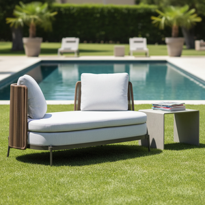 <span class=keywords><strong>Canapé</strong></span> long à cadre en aluminium au design moderne et simple Mobilier d'extérieur <span class=keywords><strong>Canapé</strong></span> de jardin <span class=keywords><strong>Canapé</strong></span> en <span class=keywords><strong>mousse</strong></span> à séchage rapide <span class=keywords><strong>pour</strong></span> hôtel - Product Image 1