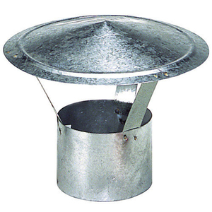 Cappuccio per Stufa Zincato 250 mm. - Product Image 1