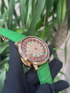 Montre mécanique de luxe, haute qualité, design ultra-détail, étanche, cadran vert, bracelet - Product Image 3