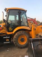 JCB 4CX Backhoe Loader Wheel Loader Bekas Kondisi Prima dengan Motor, Dijual Harga Murah