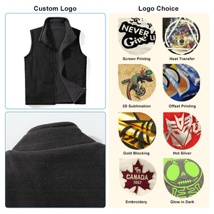 Veste Softshell d'hiver de haute qualité pour homme, veste en polaire personnalisée, veste utilitaire coupe-vent en polyester pour homme, veste en polaire noire pour homme - Product Image 3