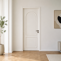 Portes intérieures minimalistes en polymère peintes sur mesure, finition laquée, blanches, pour chambre, salon, villa, appartement, hôtel, décoration