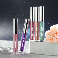 Fard à paupières liquide 5 ml, paillettes brillantes, métallique, haute pigmentation, maquillage pour les yeux, fard à paupières longue tenue pour marque privée