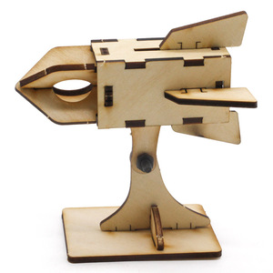 Kit de modèle de fusée en bois pour enfants de 4 à 6 ans, jouet éducatif STEM, projet d'assemblage - Product Image 1