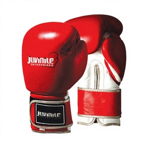 Guantes de Boxeo de Entrenamiento con Acolchado Extra, Más Vendidos, de Cuero Vacuno Genuino, Duraderos, Transpirables y que Absorben la Humedad - Product Image 1