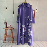 Robe longue en satin imprimé numérique personnalisée pour femmes, robe de soirée à imprimé floral, robe à strass plissée pour femmes