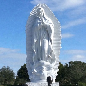 Estatua personalizada <span class=keywords><strong>de</strong></span> la Virgen María tallada a mano <span class=keywords><strong>de</strong></span> mármol blanco <span class=keywords><strong>de</strong></span> <span class=keywords><strong>Nuestra</strong></span> <span class=keywords><strong>Señora</strong></span> <span class=keywords><strong>de</strong></span> <span class=keywords><strong>Guadalupe</strong></span> - Product Image 1